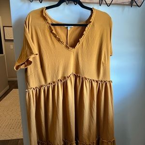 XL Mustard Short dress